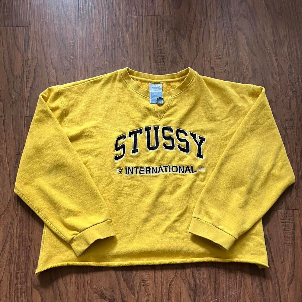 Stussy Women's Yellow Sweatshirt